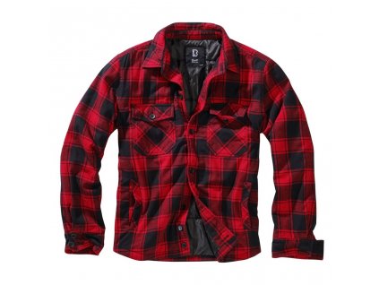 Košile LUMBERJACKET dlouhý rukáv flanel ČERVENO/ČERNÁ  + Doprava zdarma na další nákup