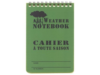 Blok / zápisník kroužkový nepromokavý malý 10x15cm