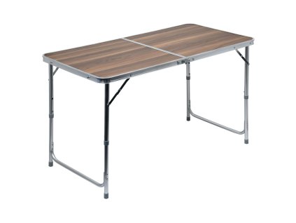 Stůl skládací kempingový - deska umakart imitace dřeva