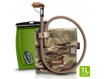 Vak hydratační set KANGAROO včetně obalu 1L MULTICAM®  + Doprava zdarma na další nákup