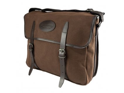 Brašna lovecká CANVAS dvě přezky HNĚDÁ