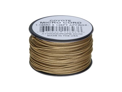 Šňůra MICRO CORD nylon na cívce 38m 1,18mm COYOTE