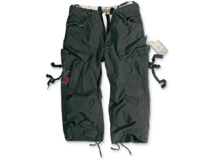 Kraťasy ENGINEER VINTAGE 3/4 ČERNÉ (velikost S)