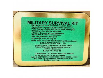 Krabička poslední záchrany MILITARY SURVIVAL KIT