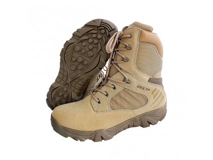 Boty taktické DELTA FORCE PÍSKOVÉ (velikost 38)