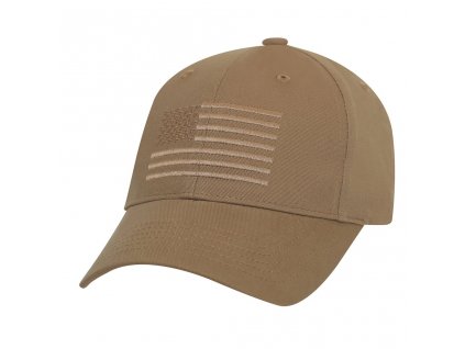 Čepice baseball US vlajka COYOTE BROWN