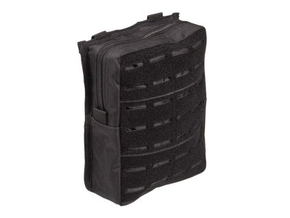 Pouzdro velké vertikální LASER CUT MOLLE ČERNÉ