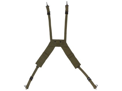 Kšandy postroj belgické H-čka model M56 original ZELENÉ
