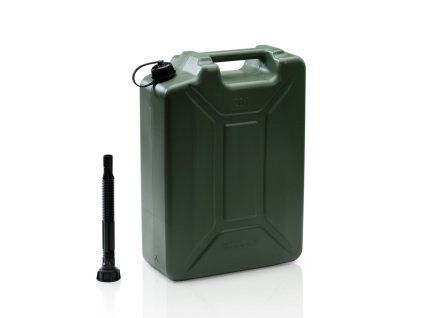 Kanystr plastový ARMY s nalévací trubicí 20 litrů ZELENÝ
