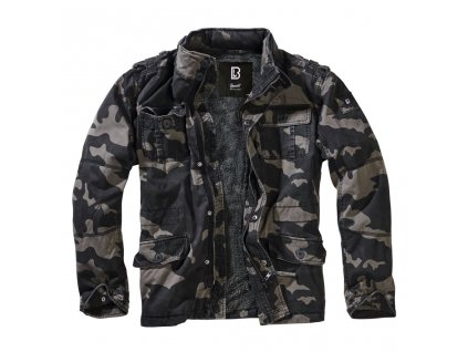 Bunda BRITANNIA JACKET zateplená DARK CAMO  + Doprava zdarma na další nákup