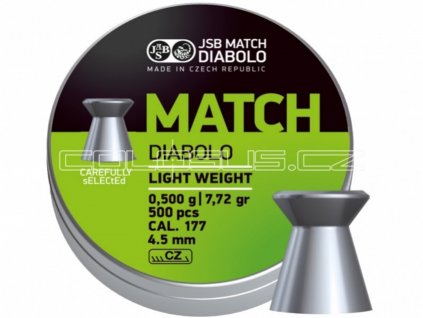 Diabolo JSB Match pistole 500ks cal.4,51mm