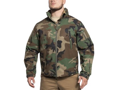 Bunda CONCEALED CARRY softshell WOODLAND (velikost 3XL)
