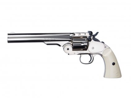 Vzduchový revolver ASG Schofield 6" silver  + Doprava zdarma na další nákup