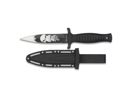 Nůž dýka 3D SKULLS s pouzdrem