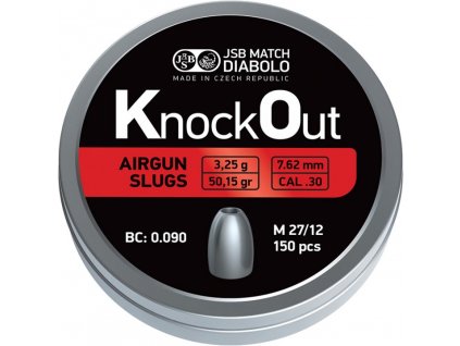 Diabolo JSB KO Slugs 7,62mm 150ks