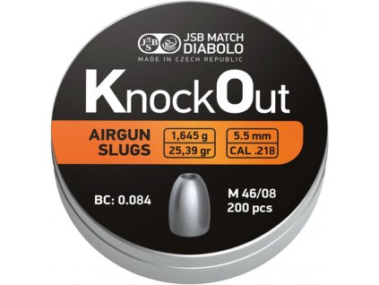Diabolo JSB KnockOut Slugs .218 200ks cal.5,5mm