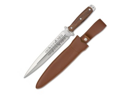 Nůž 32611 s pevnou čepelí a koženým pouzdrem