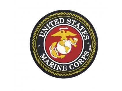 Nášivka 3D plastová UNITED STATES MARINE CORPS BAREVNÁ