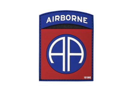 Nášivka 3D plastová AIRBORNE 82nd BAREVNÁ