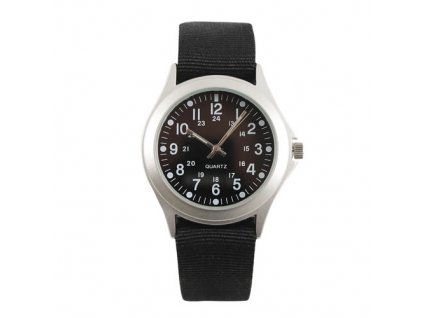 Hodinky MILITARY QUARTZ ČERNÉ  + Doprava zdarma na další nákup