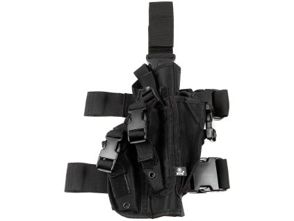 Pouzdro na pistol a zásobníky stehenní pravé ČERNÉ