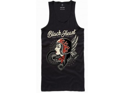 Dámské Tílko BLACK HEART MOTORCYCLE GIRL (Velikost S)