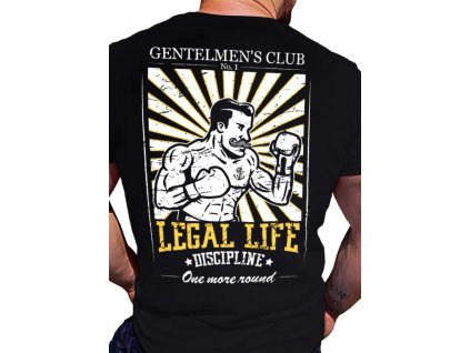 Legal Life pánské triko Discipline černá