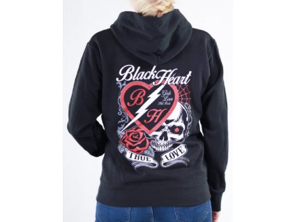 Dámská Mikina BLACK HEART DRAIN black (Velikost S)