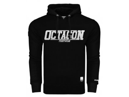 Pánská mikina s kapucí OCTAGON Fight Wear 2022 black/white (Velikost XXL)