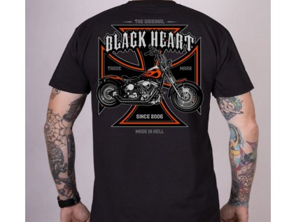 Pánské triko Black Heart MOTORCYCLE CROSS