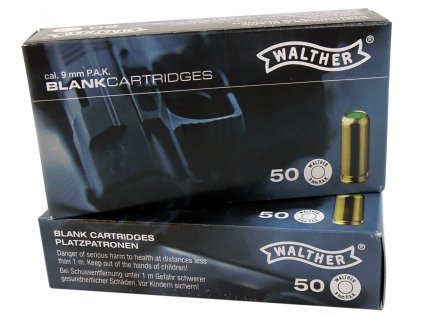 Startovací náboje Walther 9mm pistole 50ks