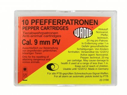 Plynové náboje Wadie PV 9mm revolver