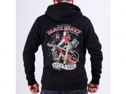Pánská Mikina BLACK HEART ROCKABILLY QUEEN (Velikost M)