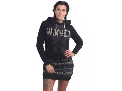 Dámské mikino šaty Yakuza Galvanic GKB 21108 black (Velikost XS)