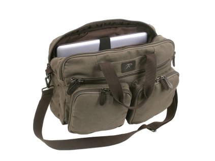 Taška/batoh víceúčelová plátěná BRIEFCASE ZELENÁ  + Doprava zdarma na další nákup