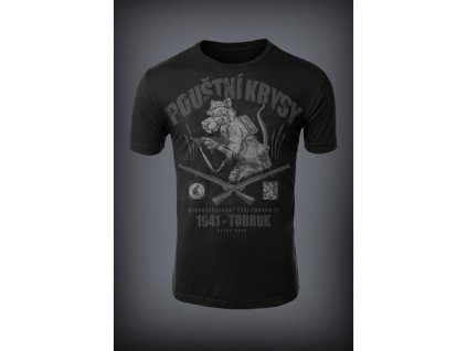 Pánské triko Česká krev Tobruk černá (Velikost M)