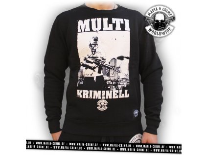 Pánská mikina Mafia & Crime Multi Kriminell black (Velikost XL)