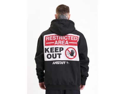 Pánská mikina Amstaff Keep Out OS Black (Velikost M)