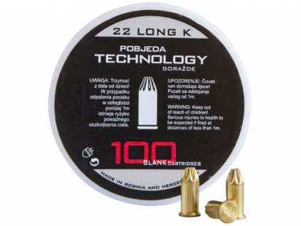 Startovací náboje 6mm Long revolver 100ks Pobjeda Victory