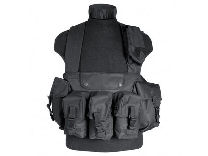 Vesta taktická CHEST RIG 6 kapes ČERNÁ  + Doprava zdarma na další nákup