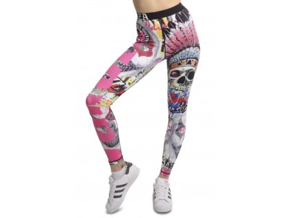 Yakuza dámské legíny 80. legíny LEB 18112 barevná (Velikost XL)