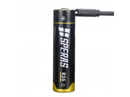 Baterie dobíjecí R26 2600 mAh micro USB typ 18650