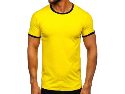 Pánské triko Bolf Classic yellow (Velikost M)