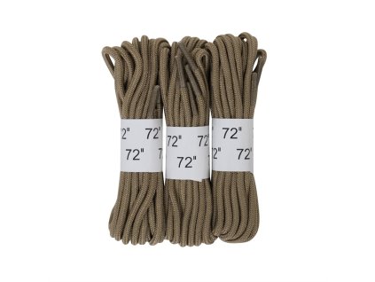 Tkaničky do bot 180 cm COYOTE BROWN 3 páry