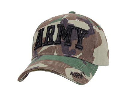 Čepice DELUXE ARMY baseball WOODLAND
