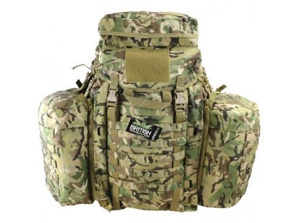 Batoh Tactical Assault MOLLE 90 litrů BTP  + Nůž Mikov Rybička stříbrná 130-NZn-334