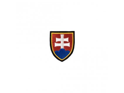 Nášivka znak SLOVENSKA - BAREVNÝ žlutý lem