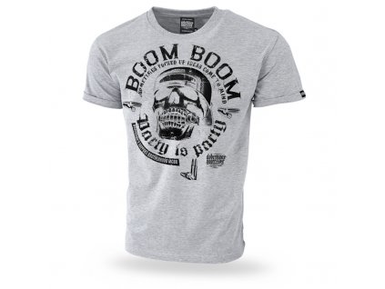 Pánské triko Dobermans Aggressive BOOM BOOM M TS271 šedé (Velikost M)