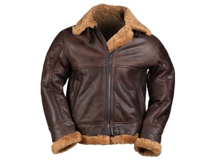 Bunda kožená US B46 SHEEPSKIN HNĚDÁ (velikost 3XL)