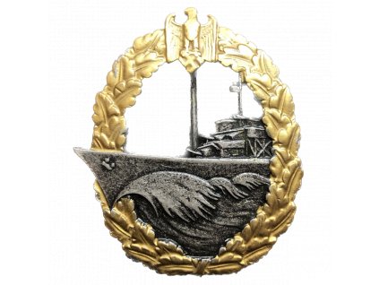 Odznak pro posádky torpédoborců (Zerstörer Kriegsabzeichen) vertikální pin